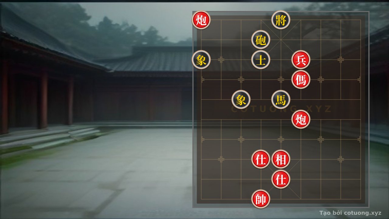 Thế cờ: Xiangqi Pro Tips: 2Cannons Horse Pawn 2Advisors Bishops vs. Cannon Horse Advisor 2Bishops - Mystical Formation — Cờ Tướng Online