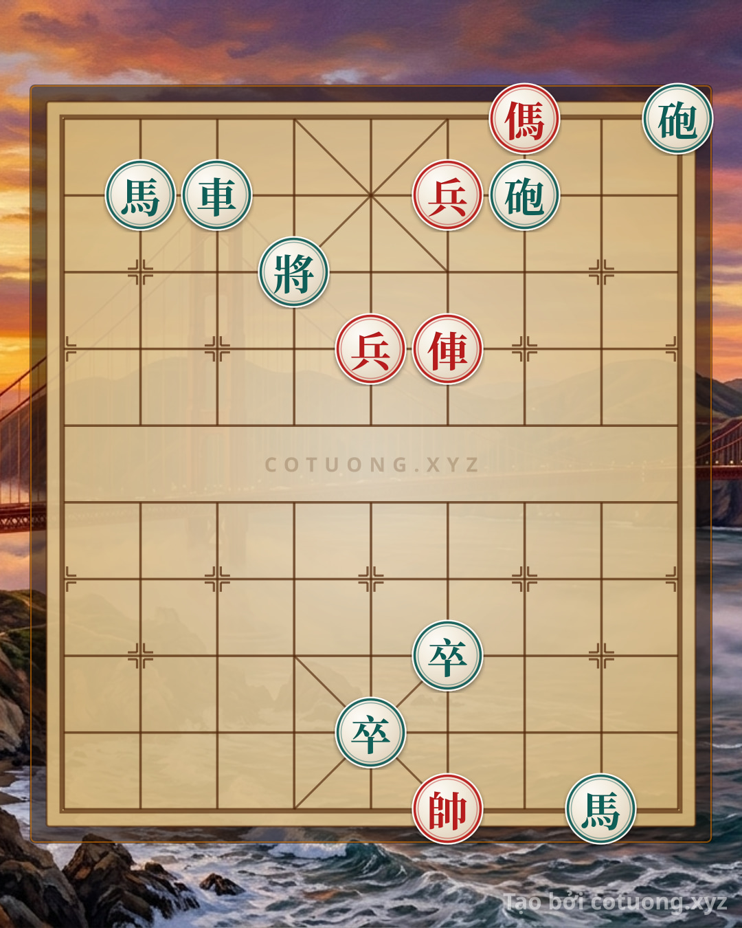 Challenge: Red General: Rook on the 4th File, Breaking the Double Horse Formation - Can you solve it?