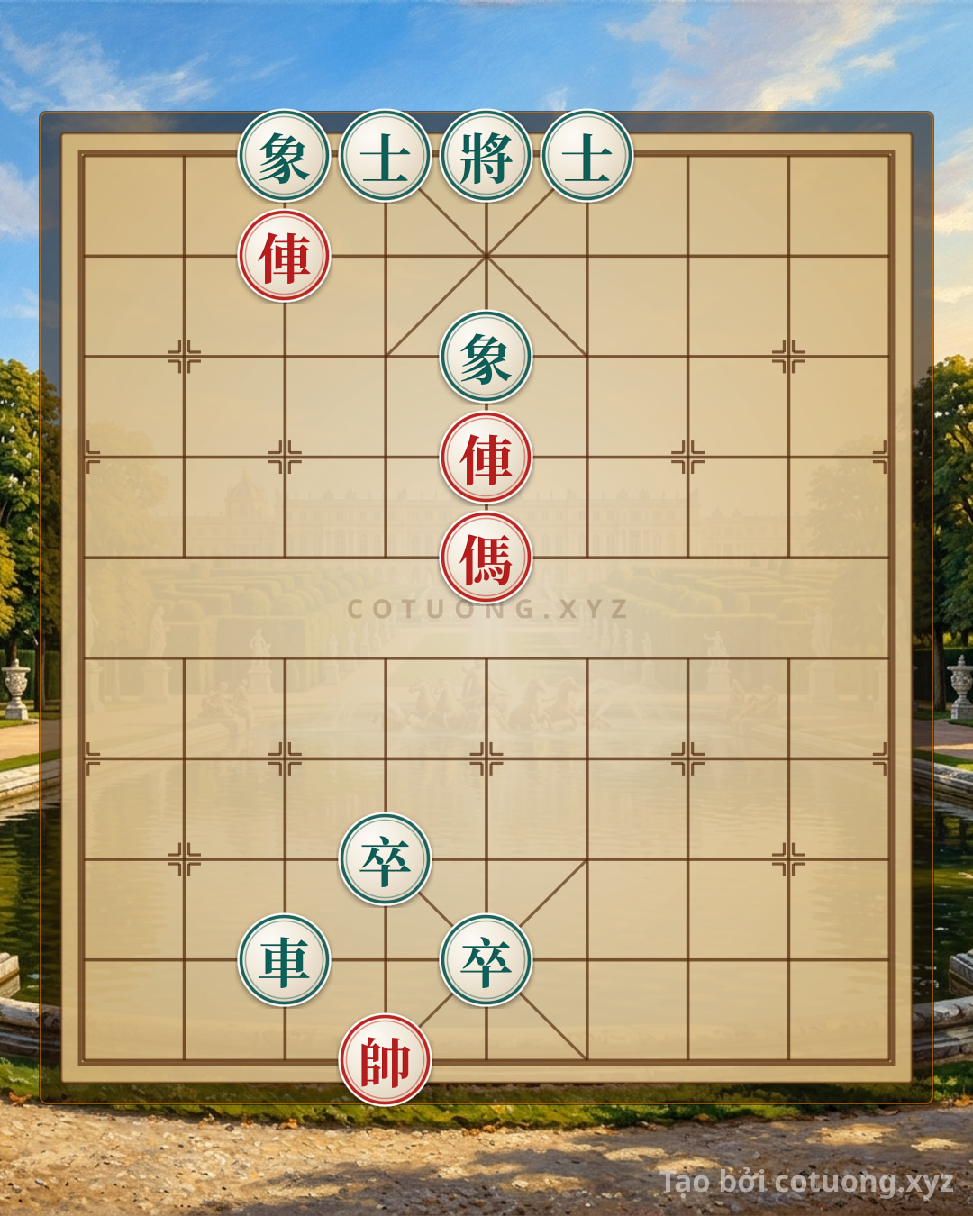 Challenge: Black General: Red Chariot Retreats to File 5 Rank 8 - Elegant Checkmate Strategy - Can you solve it?
