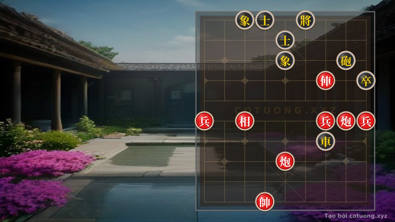 Thế cờ: Mastering Endgame: Red's Rook, 2 Cannons, and 3 Pawns Crush Black's Defensive Line - The Lethal Trap Within Reach — Cờ Tướng Online