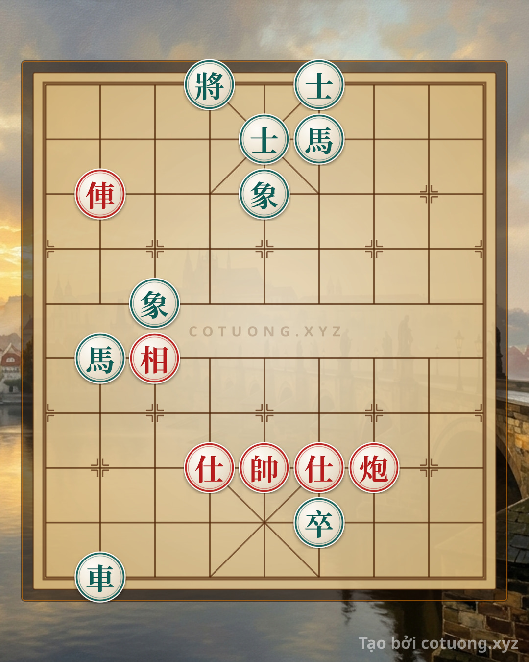 Thế cờ: 'RED ROOK ON FILE 8 ATTACK: 