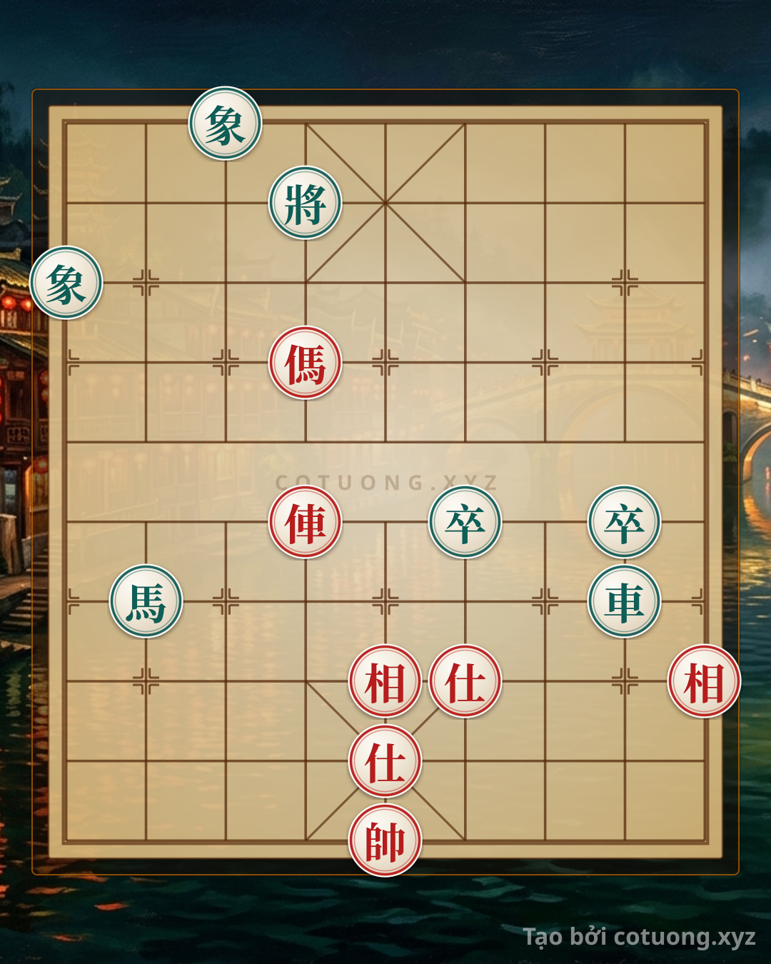 Challenge: Xiangqi Tips: The Double Rook and Horse vs. Double Advisors and Elephants Opening - When Silence Breeds a Storm - Can you solve it?