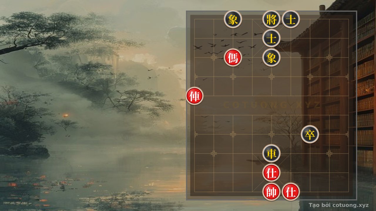 Thế cờ: Red Horse 'Ten Thousand Horses Charge' - Tactical Masterstroke in the 'Black Chariot Blockade' Formation — Cờ Tướng Online