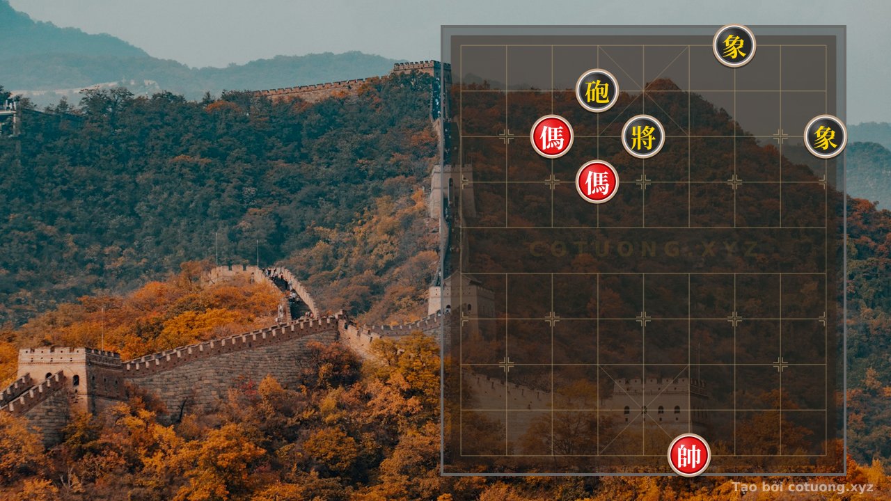 Thế cờ: Xiangqi Opening: The Double Horse Counterattack Strategy Against Black's Decisive Move — Cờ Tướng Online