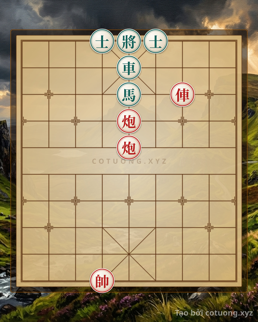 Challenge: Defensive Counterattack: Mastering the Art of Neutralizing Red's Threats in the General's Position - Can you solve it?