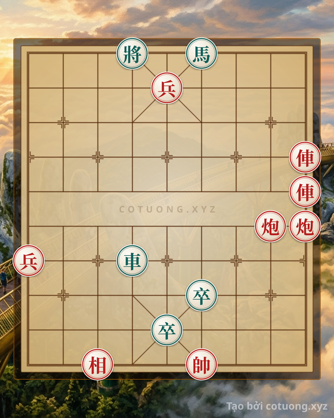 Challenge: Red General's Breakthrough: The 3-Move Strategy to Defeat the Black Horse - Can you solve it?