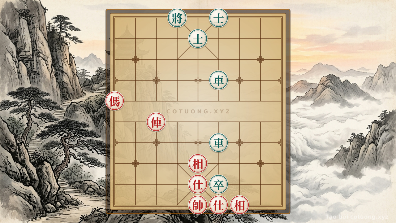 Thế cờ: 'Red General Advances, Black Defends Water and Land' - The 'Deadly Attack' Formation You Must See! — Cờ Tướng Online