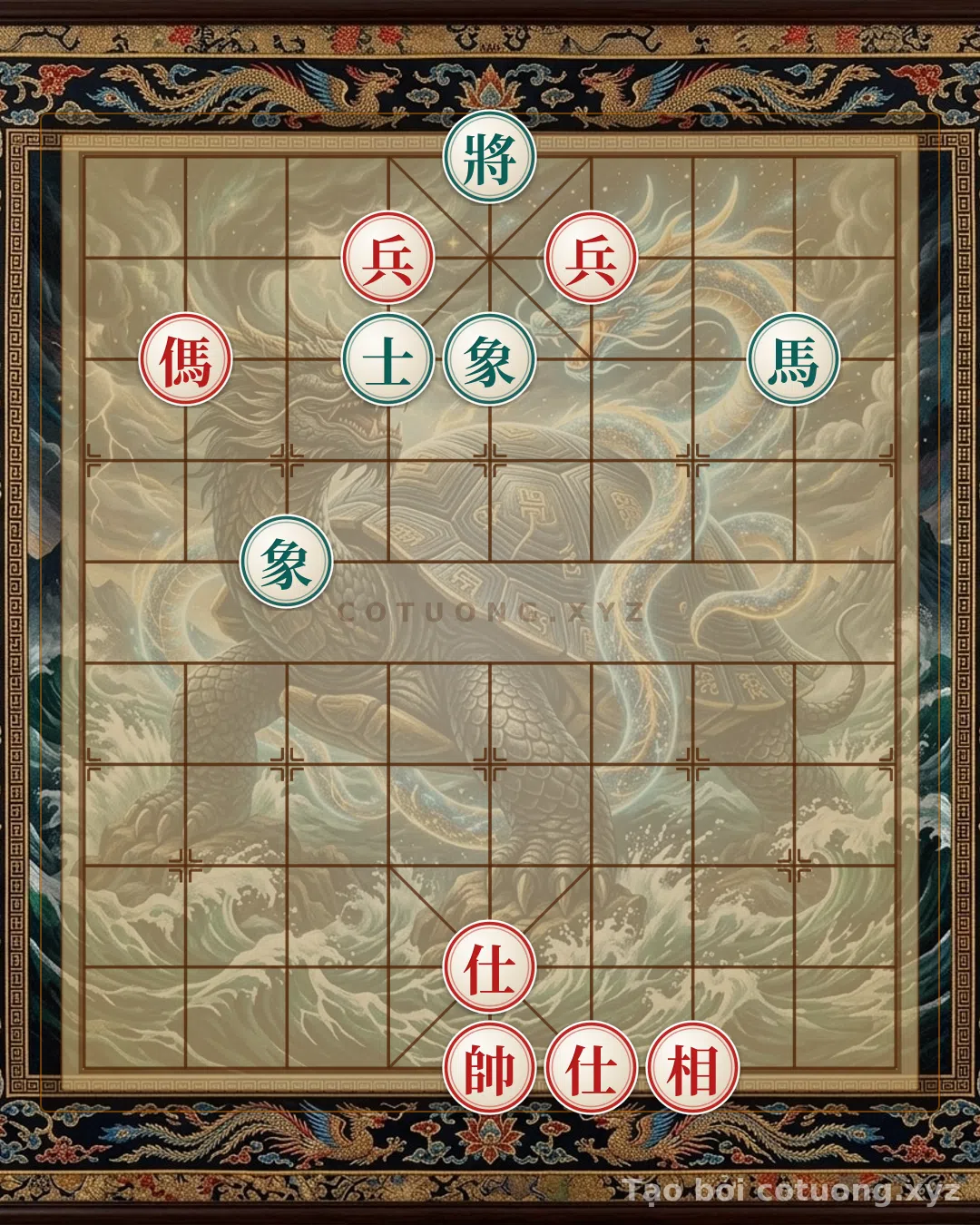 Thế cờ: The 'Black General Alone' Formation - The Secret of the Interlocking Red Horses in Xiangqi — Cờ Tướng Online