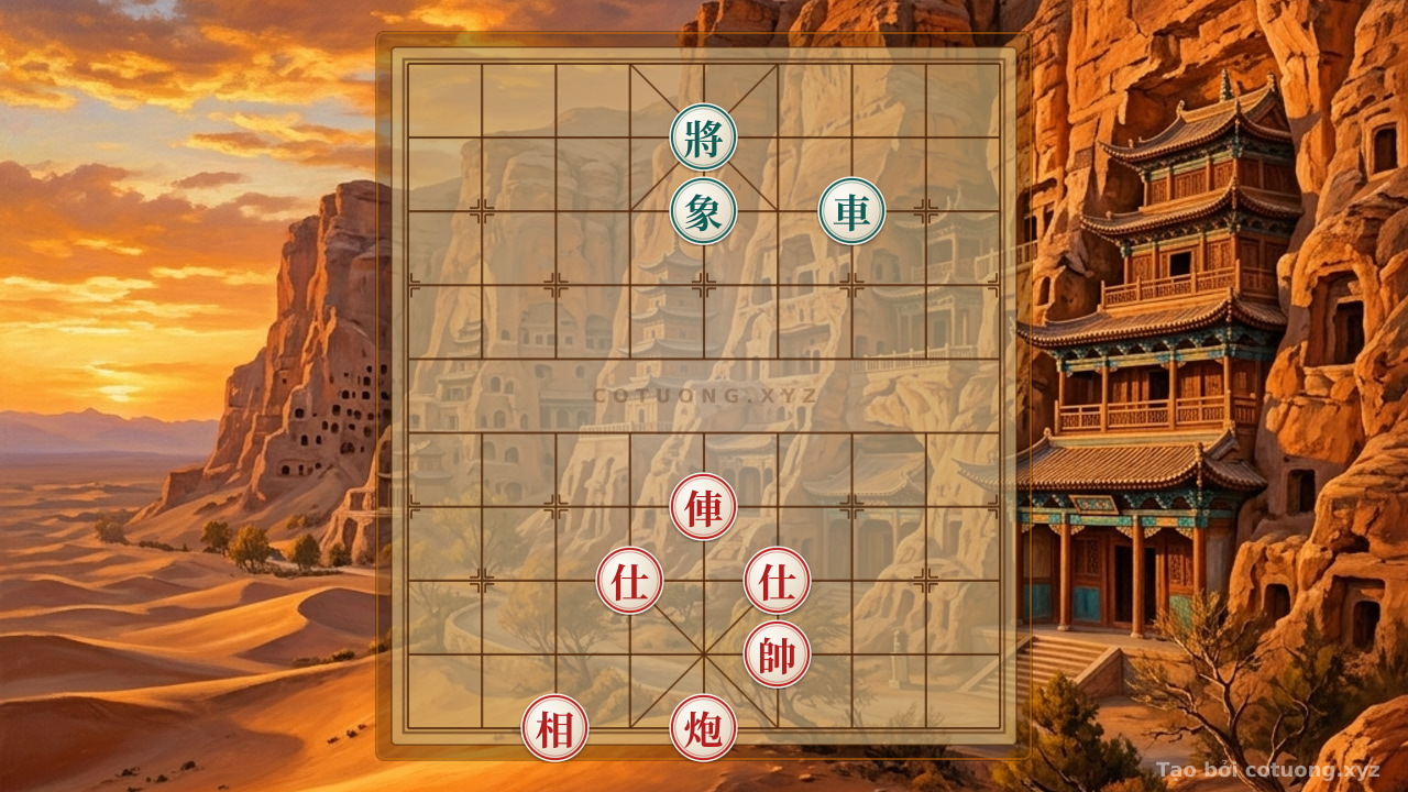 Thế cờ: Xiangqi Position Analysis: Rare Red Horizontal, Hidden Black — Cờ Tướng Online