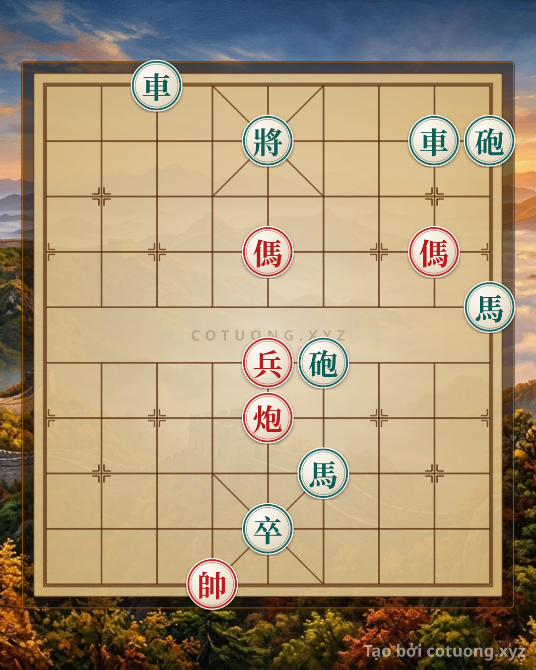 Challenge: Xiangqi: The Elephant Cannon vs. Double Red Horses - Tactical Tips for Beginners - Can you solve it?