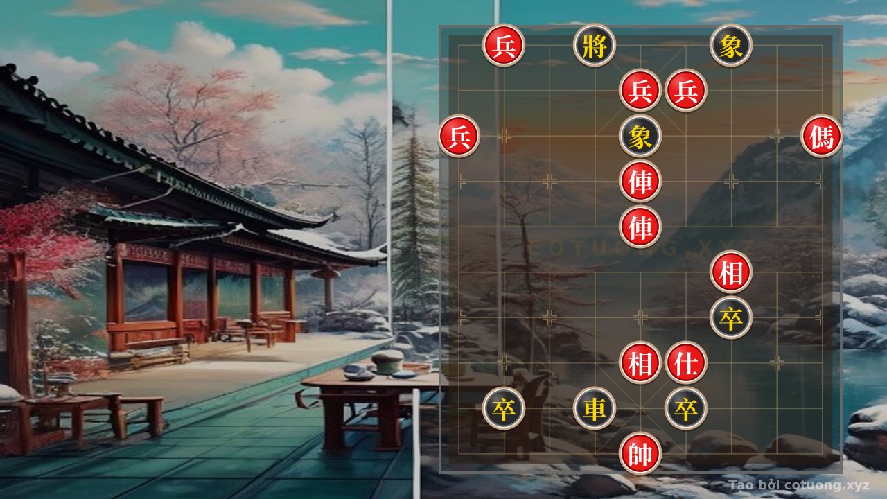 Thế cờ: Xiangqi: Defensive Tactics for Black When Facing Red Rook on File 5 and Red Horse on File 1 — Cờ Tướng Online