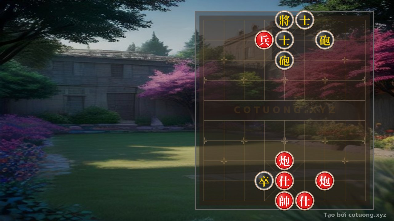 Thế cờ: Xiangqi Opening: Red Cannon Directly Attacks 5th Rank, Red Advisor's First Move and Double Cannon Tactics — Cờ Tướng Online