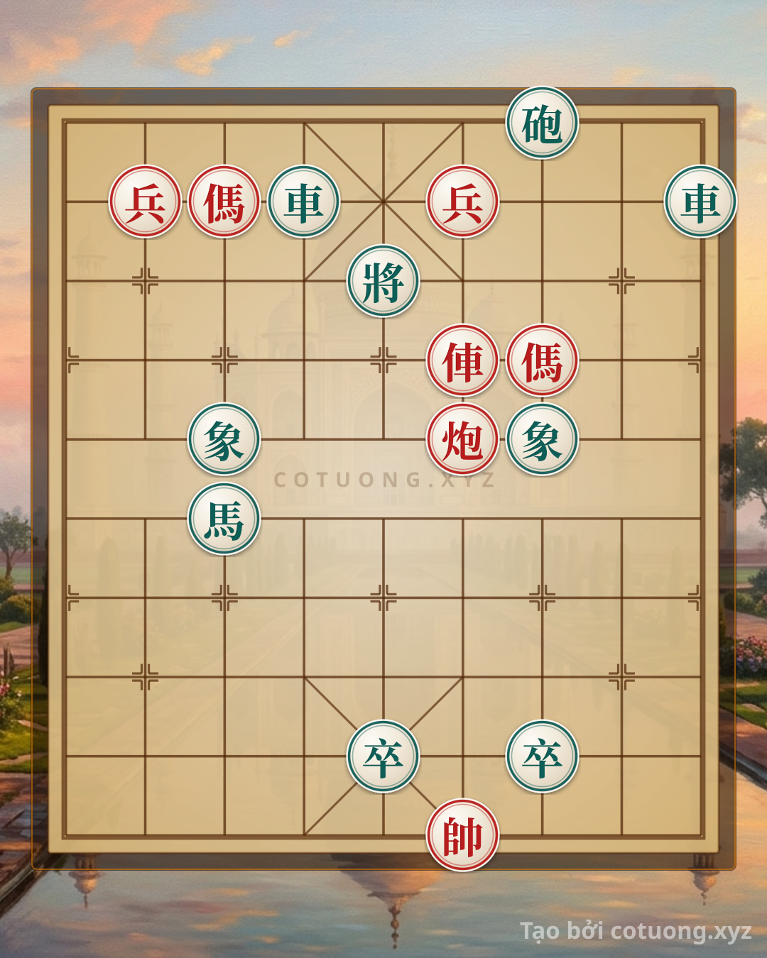 Challenge: Tam tài xa pháo mã tuyệt sát - Can you solve it?