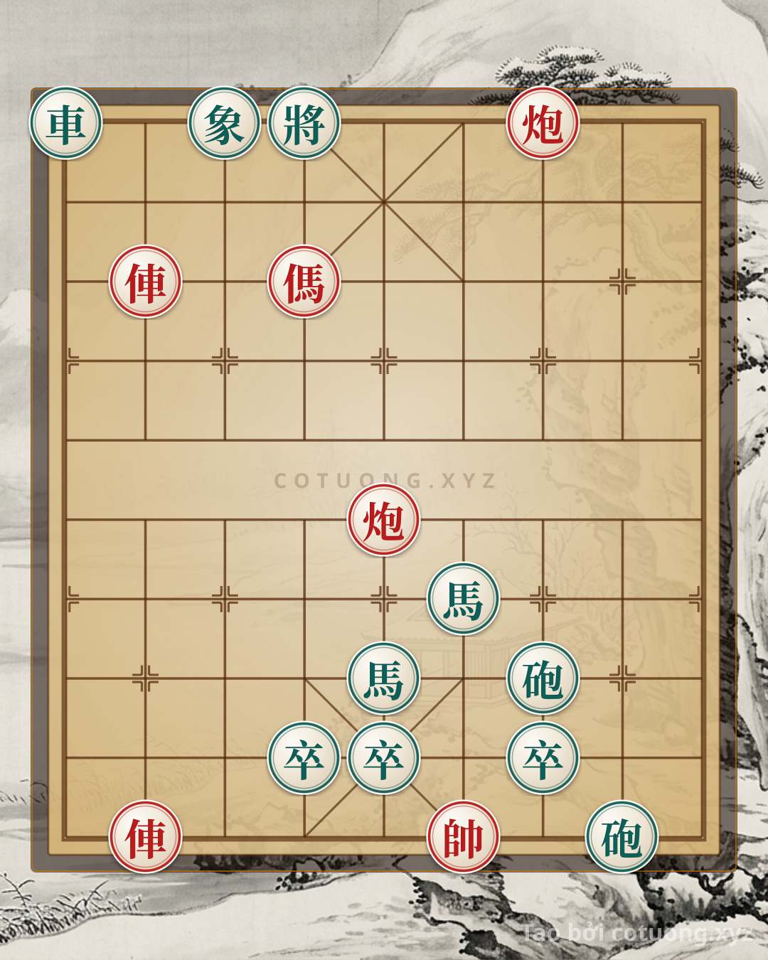 Challenge: The Ultimate Checkmate: Red Rooks and Cannons vs. Black Horses and Pawns - A Mythical Victory Within Reach - Can you solve it?