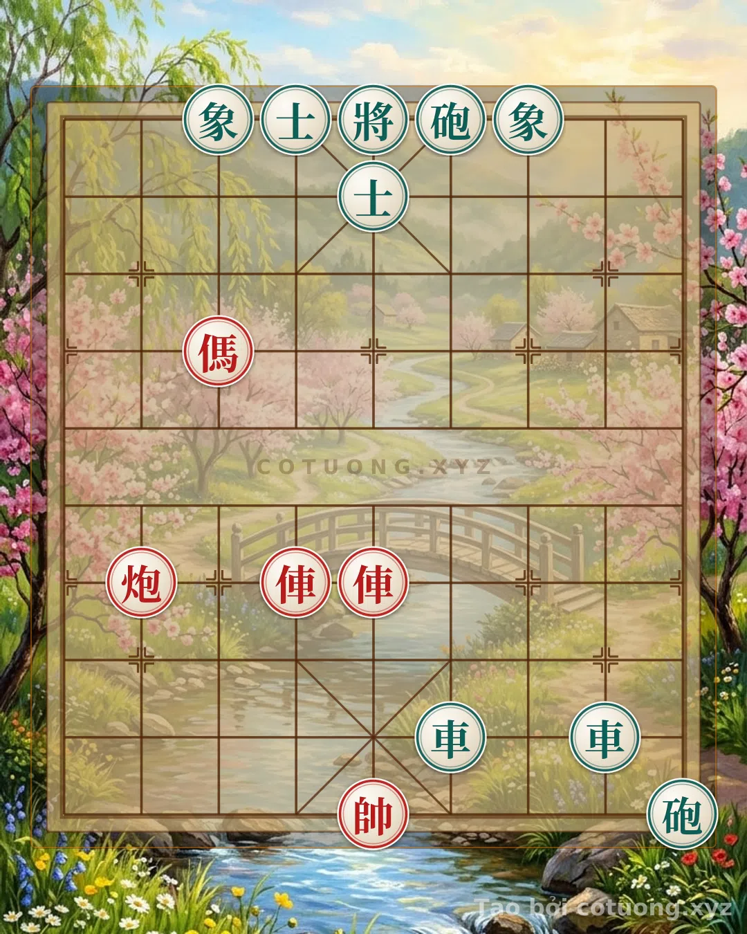 Thử Thách: Bí kíp phòng thủ kỳ diệu: Cách hóa giải đòn 'Mã Đỏ lộ 7 hàng 7' trong thế cờ 'Song Xe - Song Pháo' - Bạn có thể giải được?