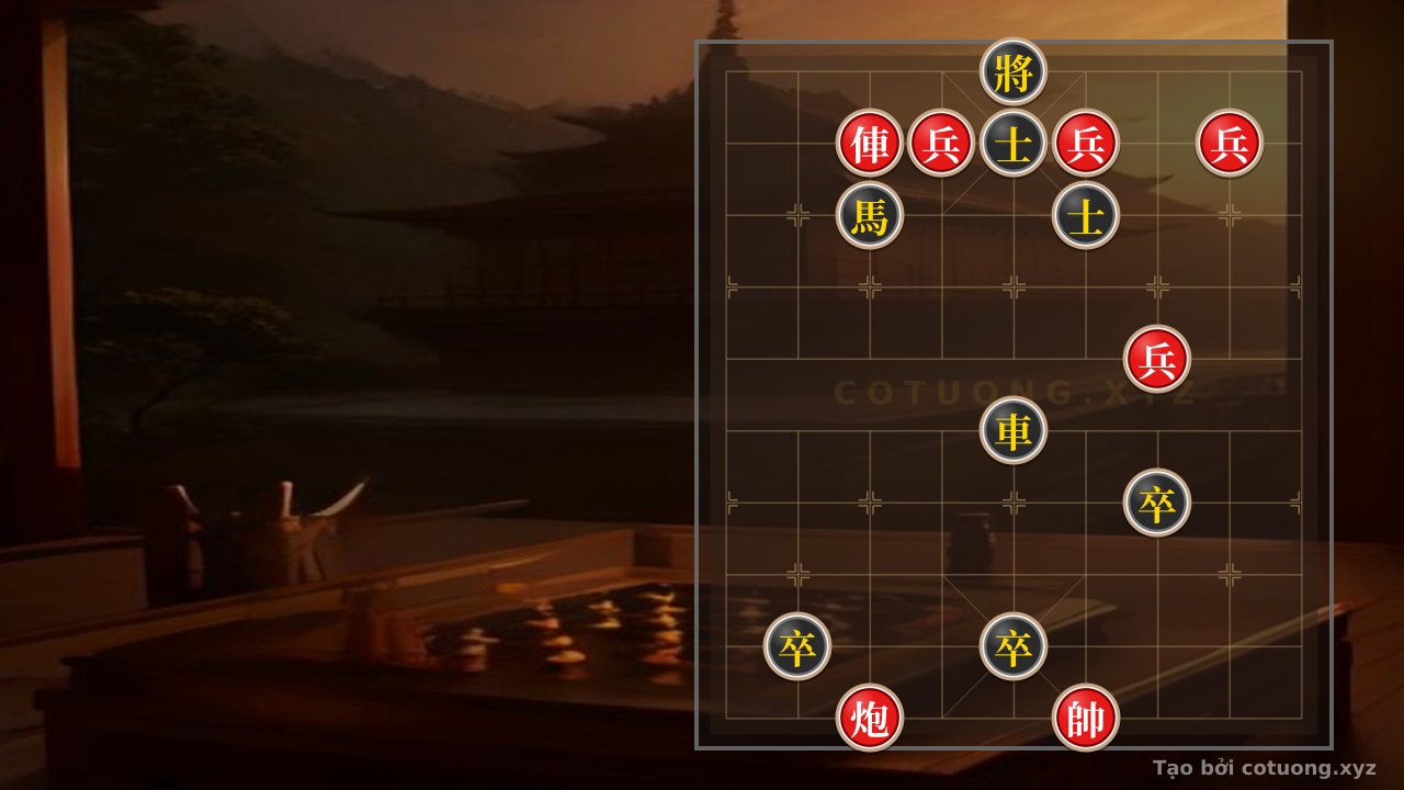 Thế cờ: The Art of Sacrificing Pieces: The Red Chariot Double Attacking the Black General in 5 Moves - Free Online Xiangqi — Cờ Tướng Online