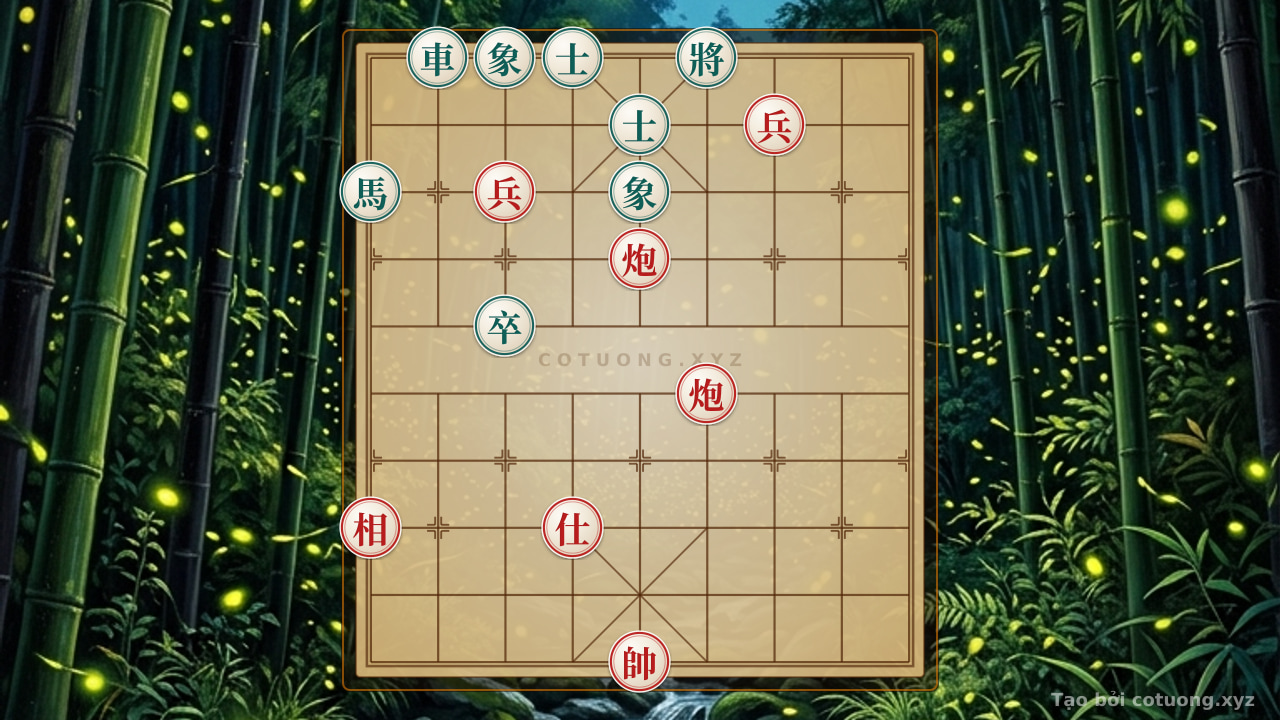 Thế cờ: The Black General's 'Lưu Ly' Strategy - Defense with Rook and Horse — Cờ Tướng Online