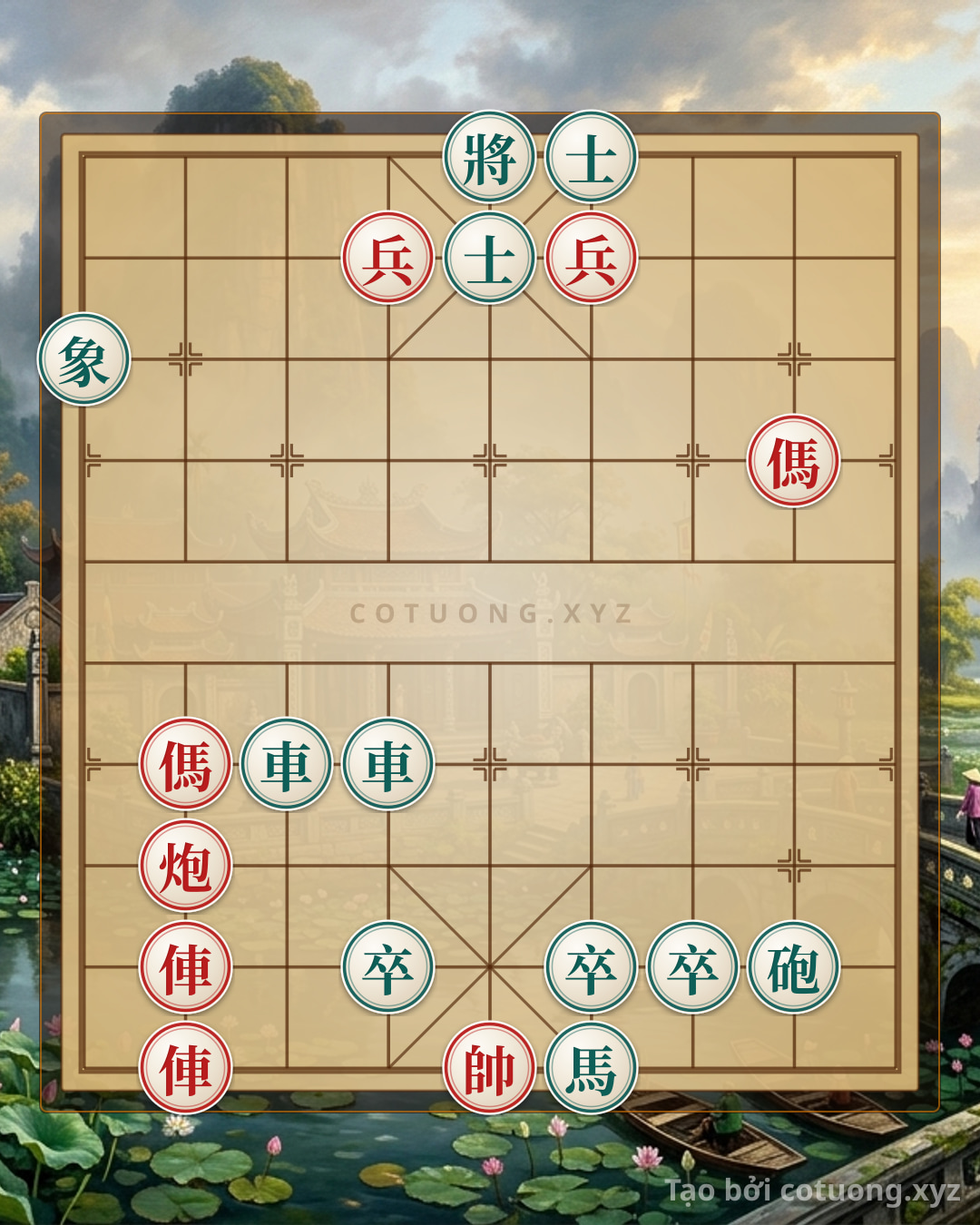 Challenge: Xiangqi: Strategy to Defeat the Black Advisor and Elephant in a Double Horse Formation - Can you solve it?