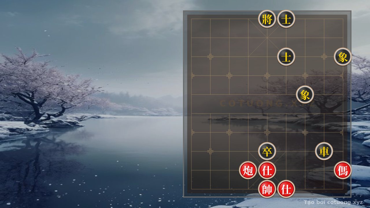 Thế cờ: Red Cannon and Horse vs. Black Chariot: A Winning Strategy Created by Chess Tactics — Cờ Tướng Online