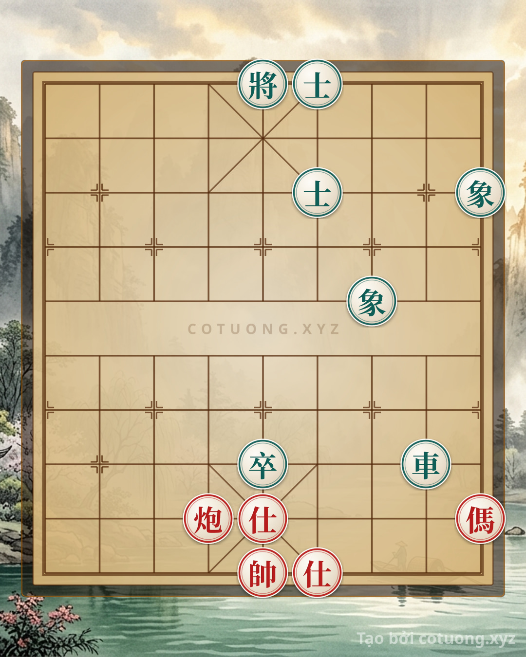 Challenge: Red Cannon and Horse vs. Black Chariot: A Winning Strategy Created by Chess Tactics - Can you solve it?