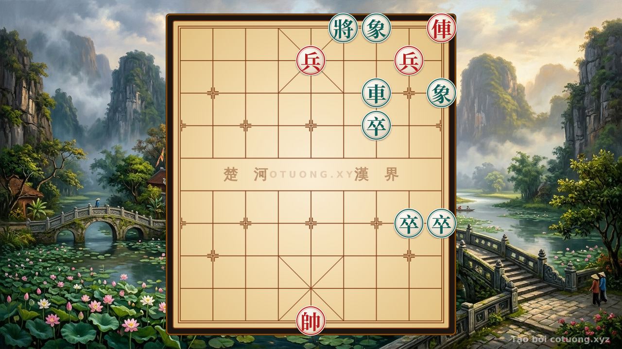 Thế cờ: Xiangqi: Red Chariot's Advance, Black General Surrounded - Tactical Analysis — Cờ Tướng Online