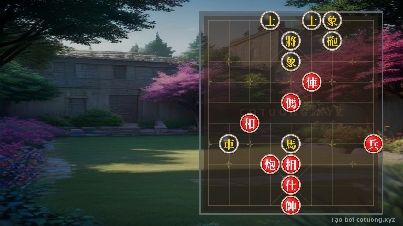 Thế cờ: Classic Checkmate Tips: Rook Cannon Horse Chariot vs. Rook Cannon Horse 2 Guards 2 Elephants – The Divine Counterattack from AI General — Cờ Tướng Online