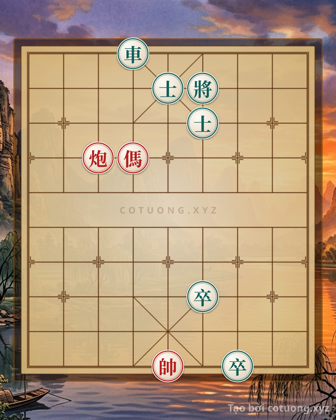 Challenge: Super Difficult Xiangqi: Counterattacking Defense with Black Rook on File 4, Rank 10 - Can you solve it?
