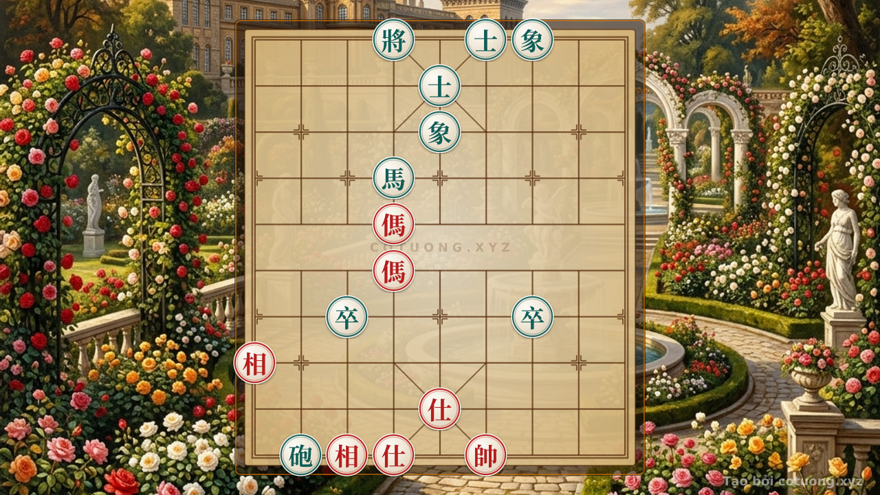 Thế cờ: Double Red Horse Trap: Deadly Tactics in Xiangqi — Cờ Tướng Online