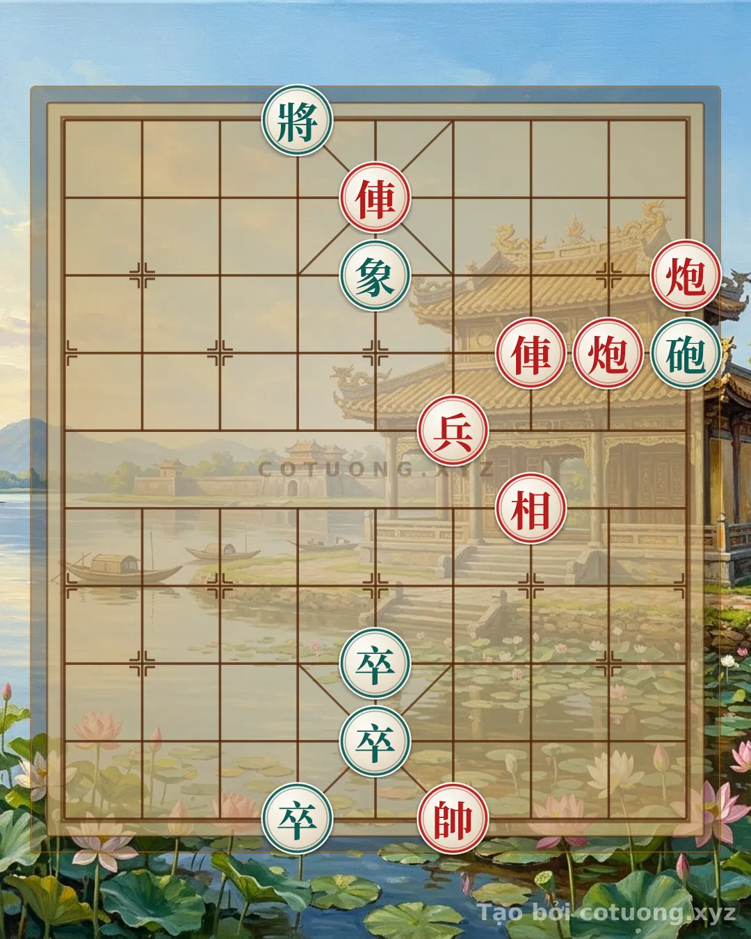 Thế cờ: Mystical Chess Tips: When Red Chariots Meet Black Cannons with Three Pawns - An Unretreatable Battle — Cờ Tướng Online