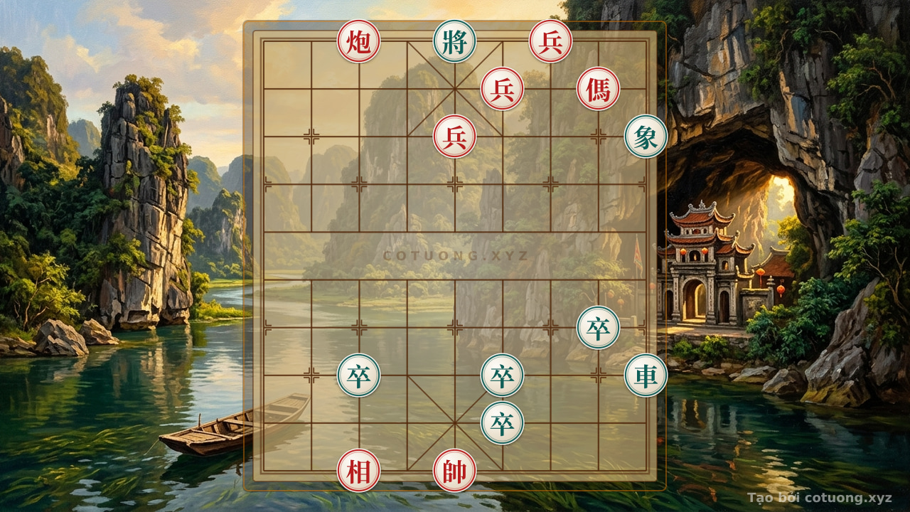 Thế cờ: Red General Chess: Defensive Counterattack and Breakthrough Tactics - Mastering the Peak of Chess Strategy — Cờ Tướng Online