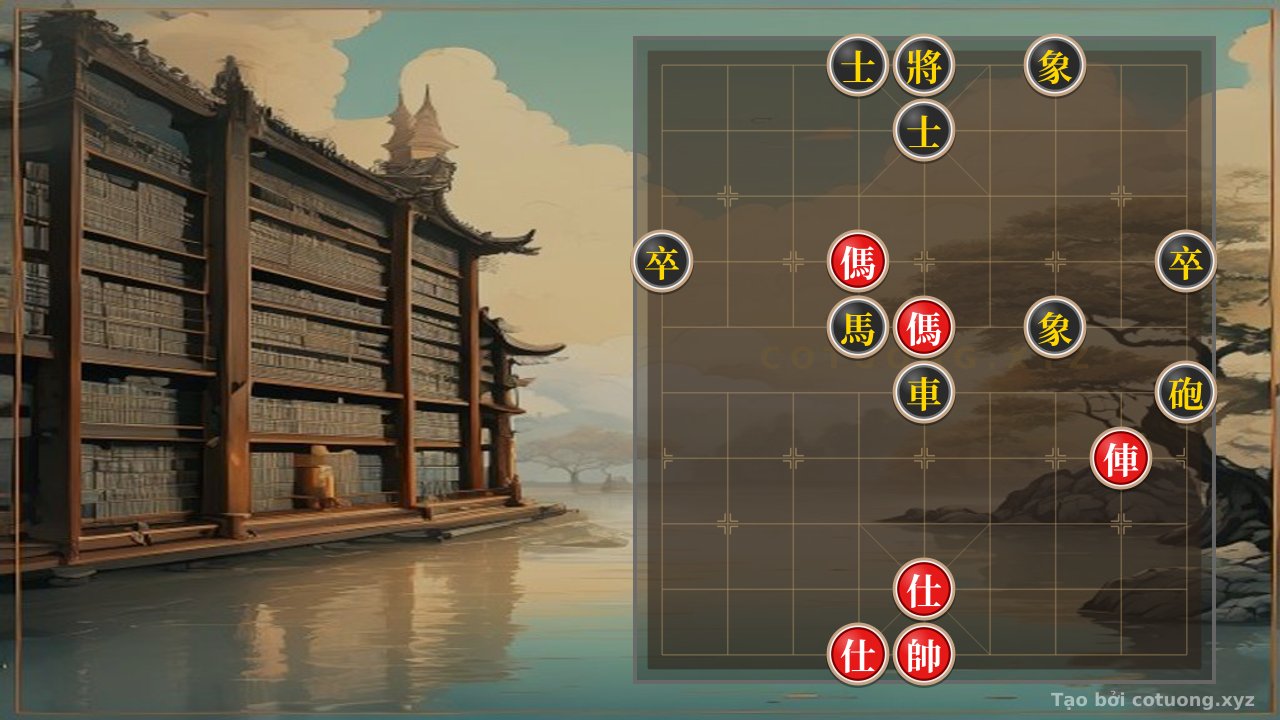 Thế cờ: Xiangqi: Black Defense - Secret Tips Against Red Double Horses, Level 1/10 — Cờ Tướng Online