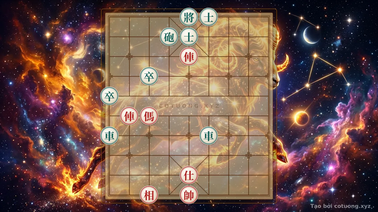 Thế cờ: Red General's 'Crimson Jade' Strategy - The Immortal Defense for Black — Cờ Tướng Online