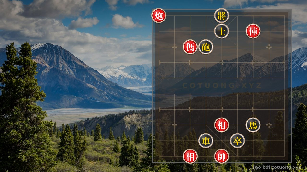 Thế cờ: Xiangqi: Red Cannon Strategy on File 9 Rank 10 - Extremely Skillful Tactical Play — Cờ Tướng Online