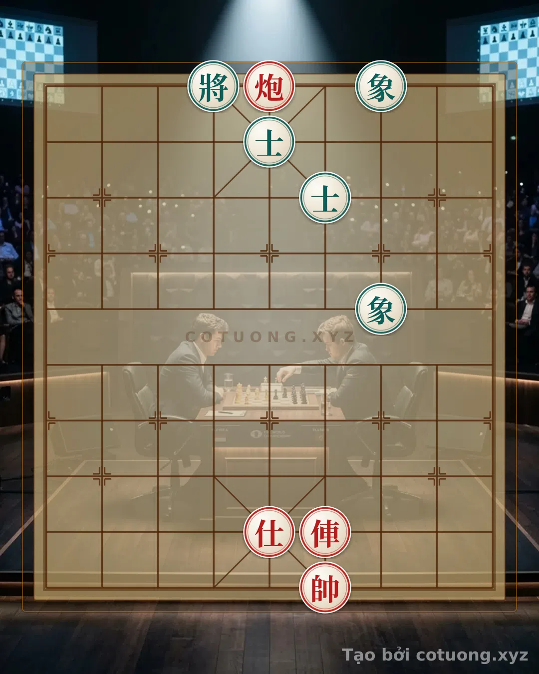 Thế cờ: Red Cannon Opening: The 'Double Advisor Trapping' Strategy in a High-Damage Position — Cờ Tướng Online