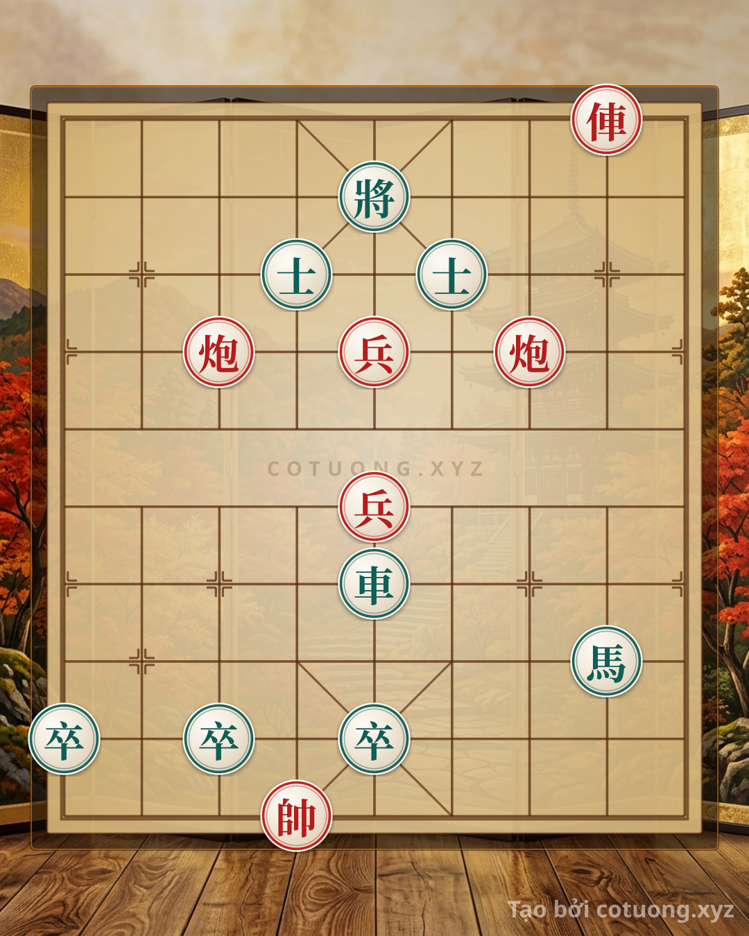 Challenge: The Difficult Xiangqi Formation: Red Rook 2 Cannons 2 Pawns vs. Black Rook Horse 3 Pawns 2 Advisors - The Secret to Defeating Black in 10 Moves - Can you solve it?