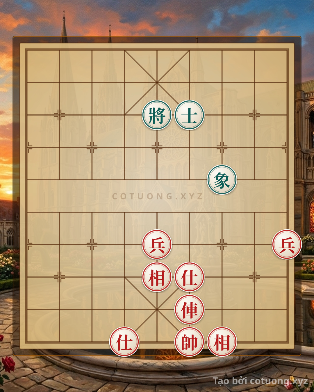 Challenge: Red General: The Trap of the Black Advisor on 6th Rank 8 - Defensive Tactics for Beginners - Can you solve it?