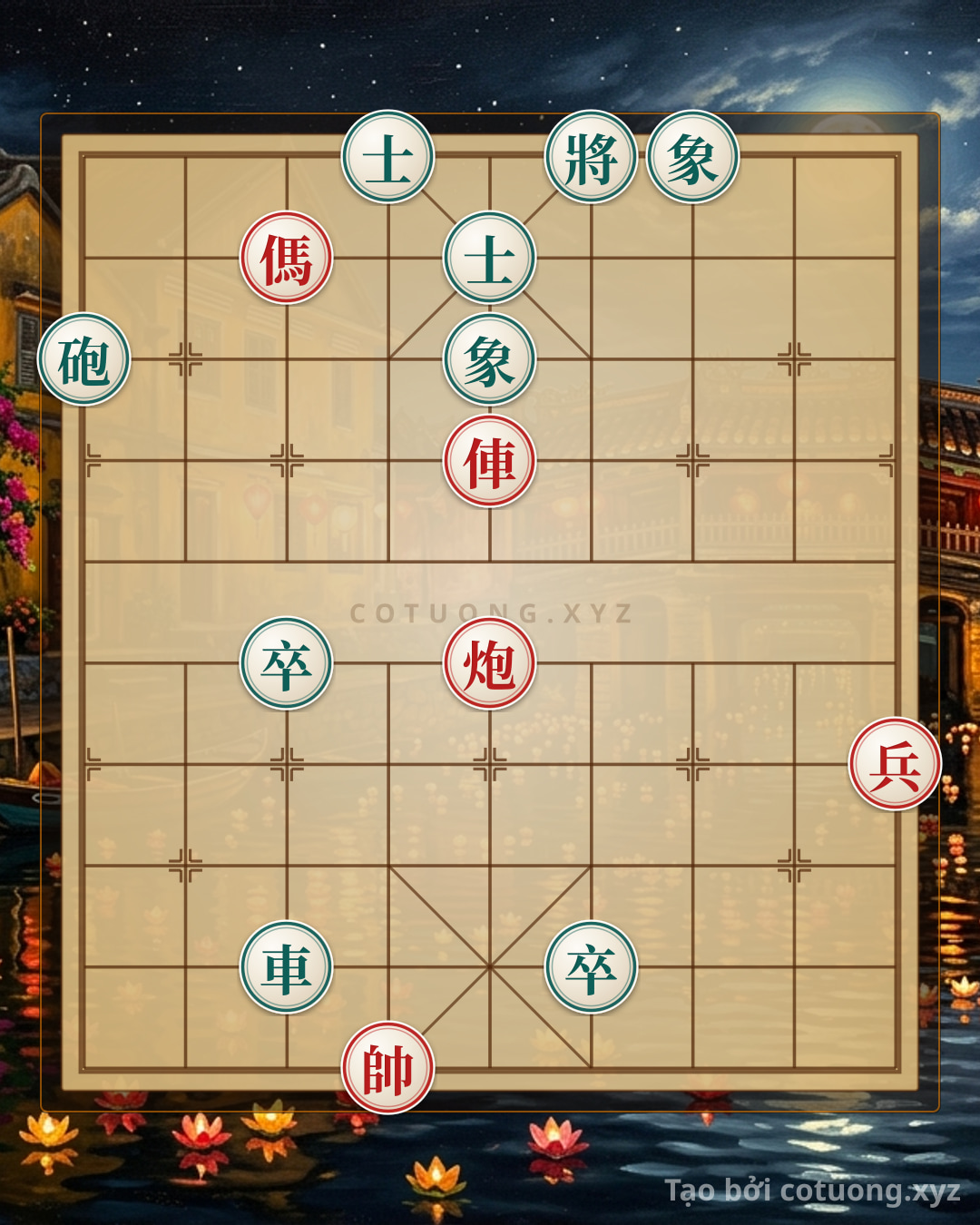 Challenge: Red General's First Move: Double Horses Attack the General - Bold Strategy - Can you solve it?