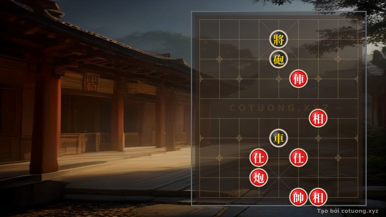 Thế cờ: The Unstoppable Strategy - When the Black Rook Faces Two Red Bishops and a Red Rook — Cờ Tướng Online