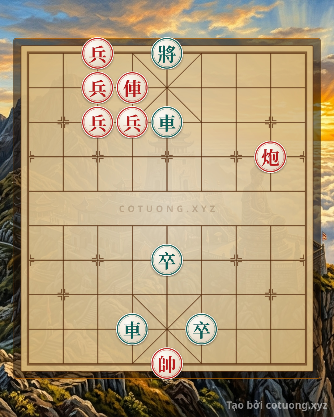 Challenge: Play Xiangqi with Free AI: How to Set Up the Online Board and Winning Strategies - Can you solve it?