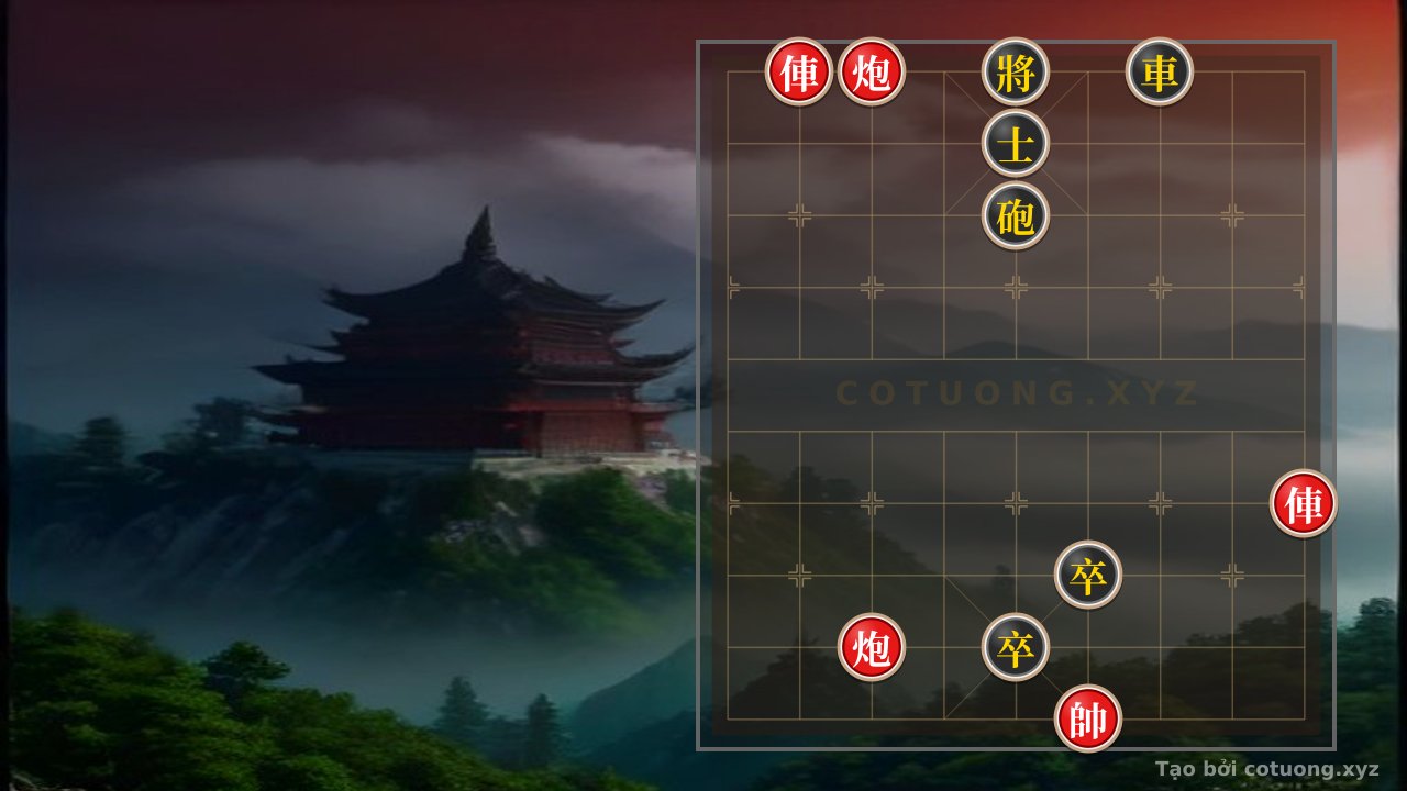Thế cờ: Red's 'Breakthrough' Trick: Rook 8 Strikes at the Black Camp — Cờ Tướng Online