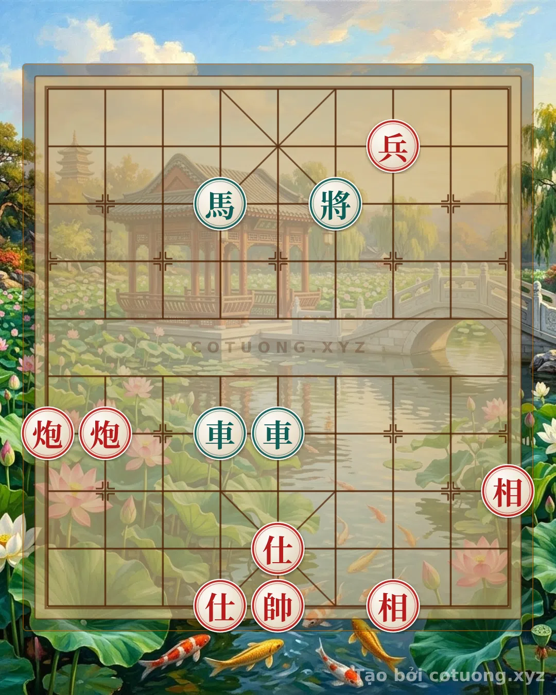 Thế cờ: Xiangqi Strategy: Red Pawn on File 3 Rank 9 - Tactics of Patience and Turning Points — Cờ Tướng Online