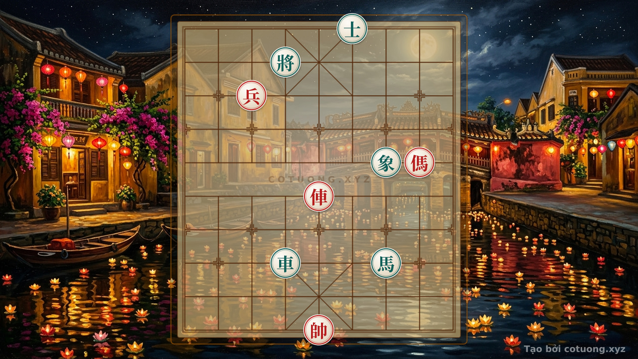 Thế cờ: Xiangqi (Chinese Chess): Black's Defensive Struggle in the Red Inferno - Tactical Poison, Patience, and the Turning Point — Cờ Tướng Online
