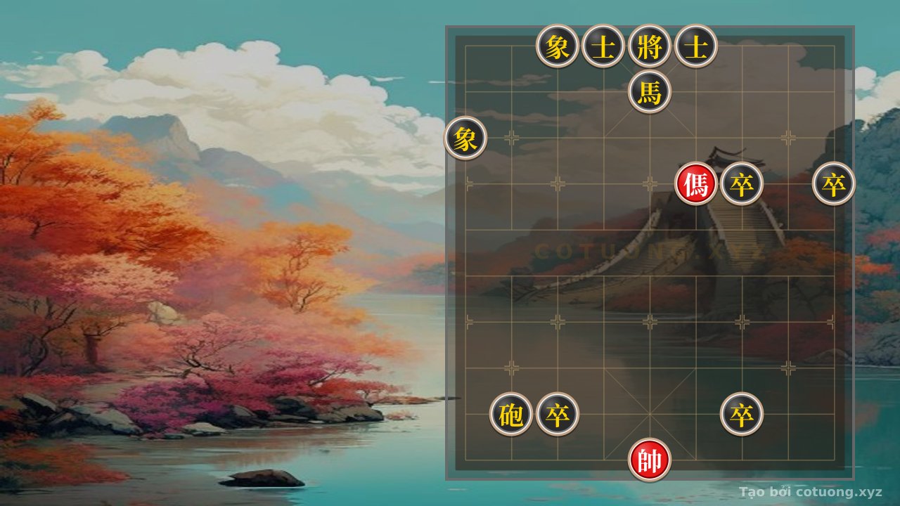 Thế cờ: Red's Secret to Winning the Horse Shooting Cannon Horse: A Master's Lesson in Tactical Horse-Shooting — Cờ Tướng Online