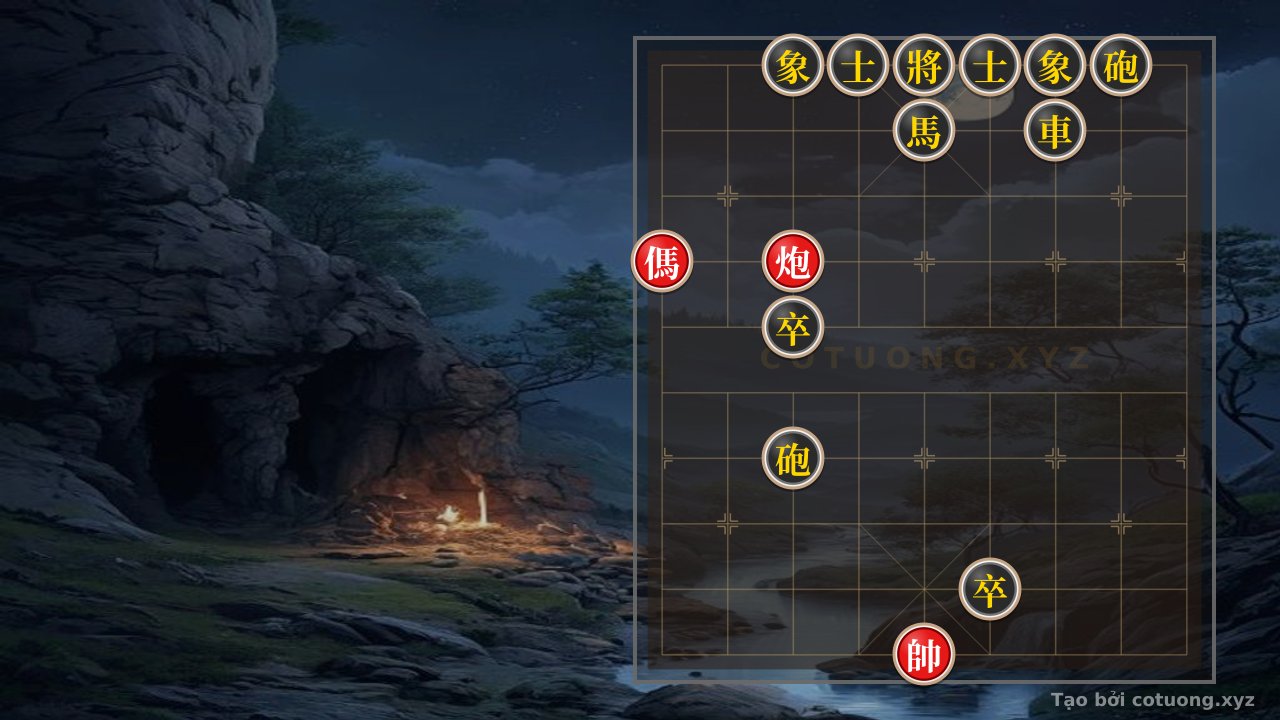 Thế cờ: Xiangqi Pro Tips: Empty Cannon Blockade vs. Red Horse Seeking Survival — Cờ Tướng Online