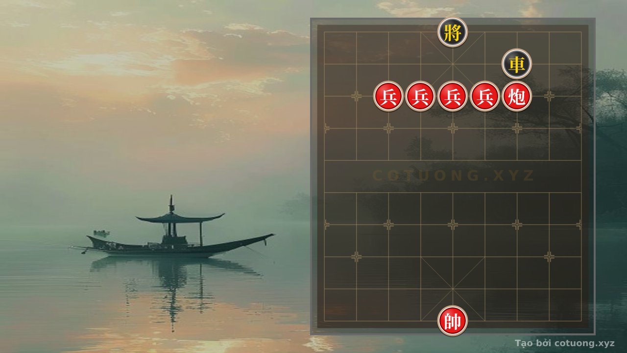Thế cờ: Black Rook and Red Pawns: Brutal Tactics in a Level 1/10 Position — Cờ Tướng Online