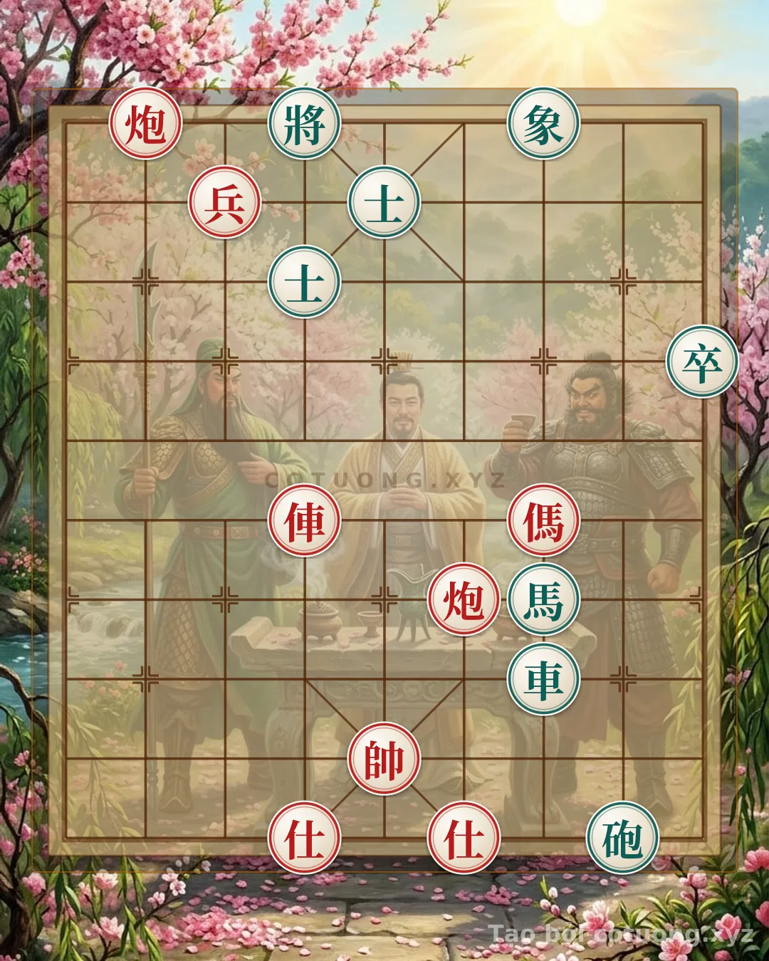 Thế cờ: The 'Red Cannon on the 8th File' Chess Strategy - Orchestrating Pieces Like a Symphony — Cờ Tướng Online