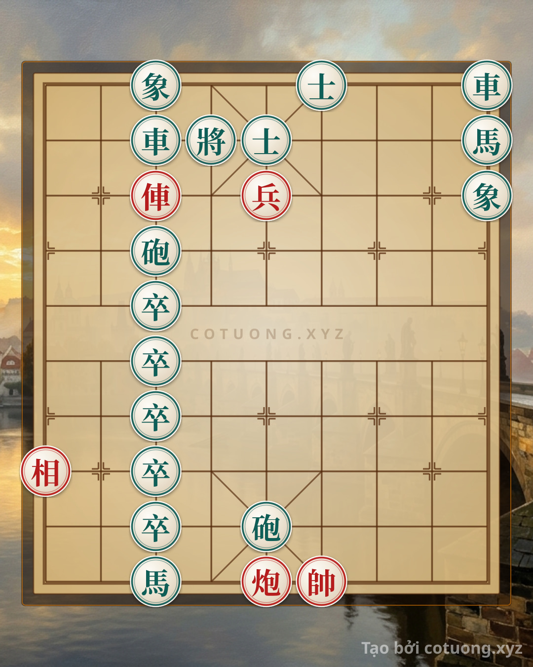 Thế cờ: Super Difficult Xiangqi: Red Chariot Wins in a Quick Checkmate — Cờ Tướng Online