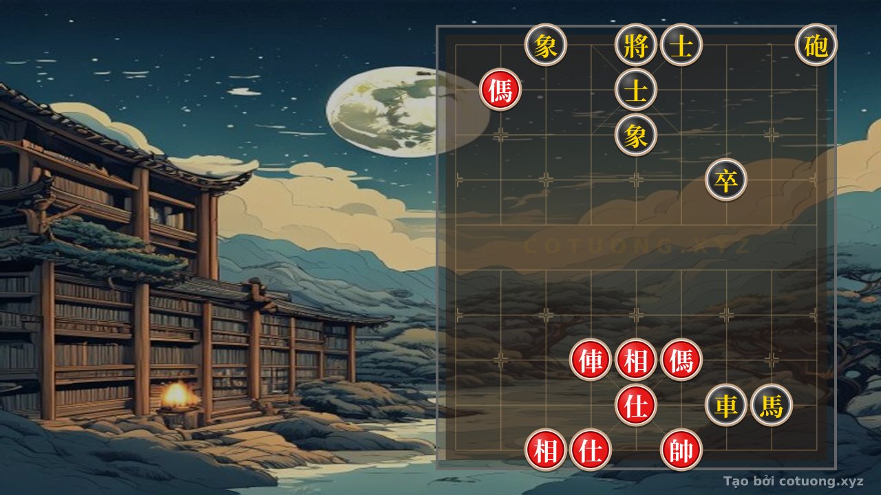 Thế cờ: Cờ Tướng Đỏ: Chiến Thuật Song Mã Giao Chân - Bí Kíp Kết Liễu Đen — Cờ Tướng Online