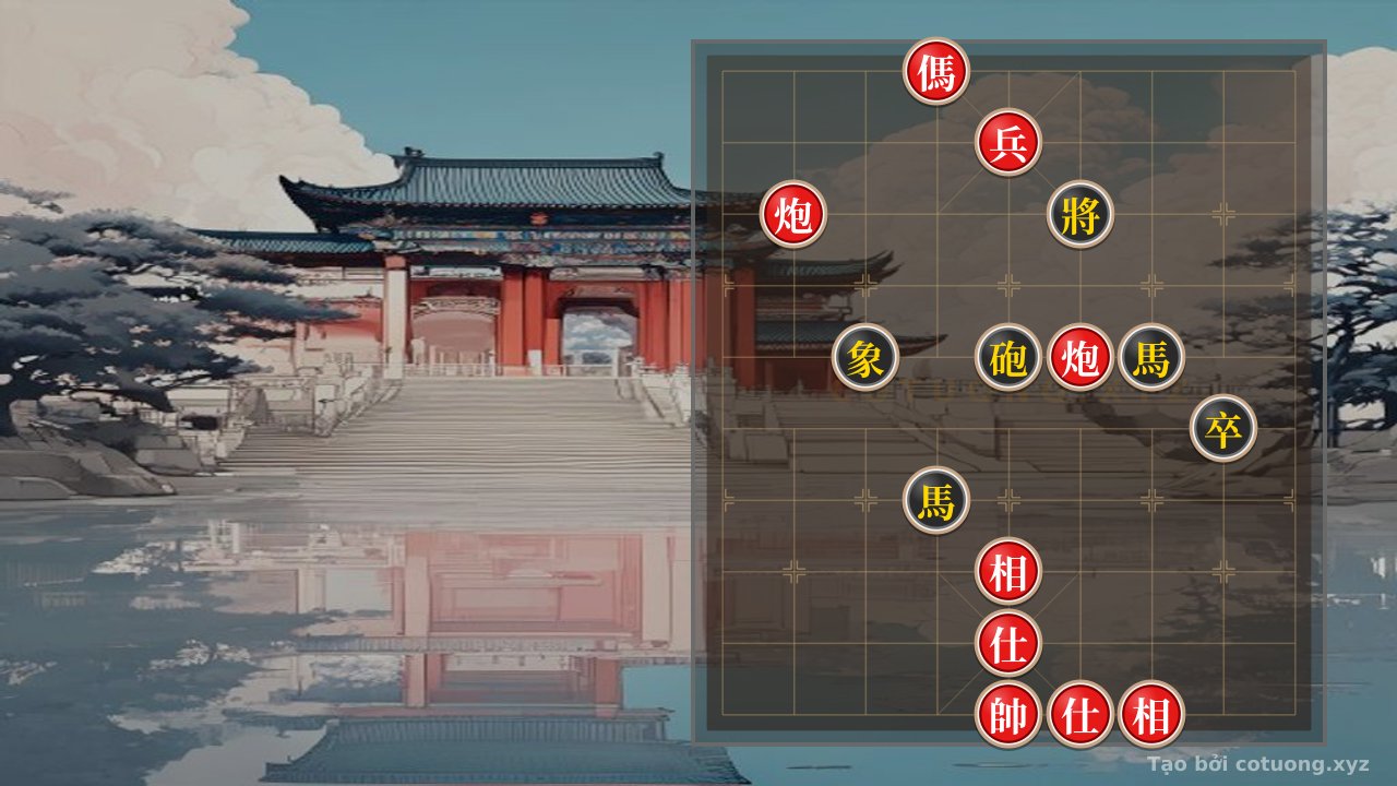 Thế cờ: The Hidden Trap of the Double Cannon and Horse: When Red Launches a Decisive Counterattack, Can Black Escape the Checkmate? — Cờ Tướng Online