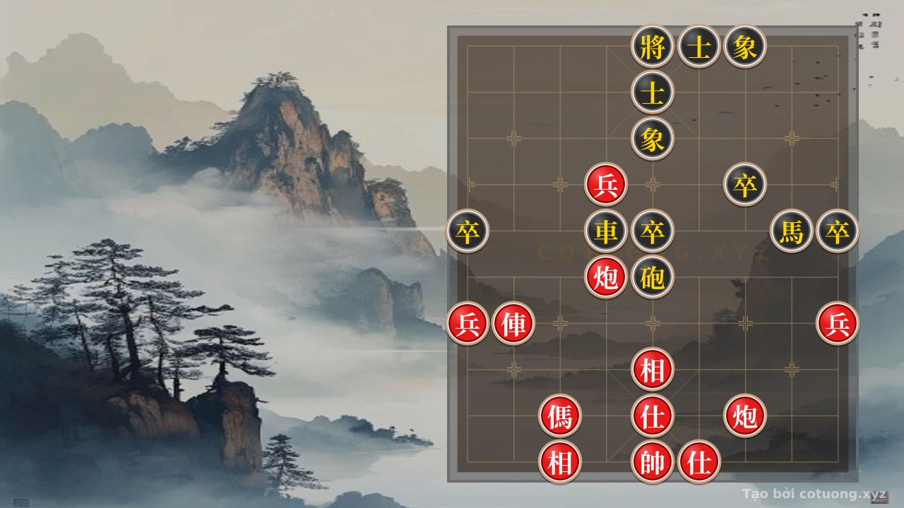 Thế cờ: The 'Red Cannon on File 6' Trap - A Lethal Strategy in the 'Black General on File 5, Rank 10' Formation — Cờ Tướng Online